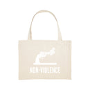 Non-Violence Project Knotted Gun Woven Shopping Tote-Non-Violence-Shop