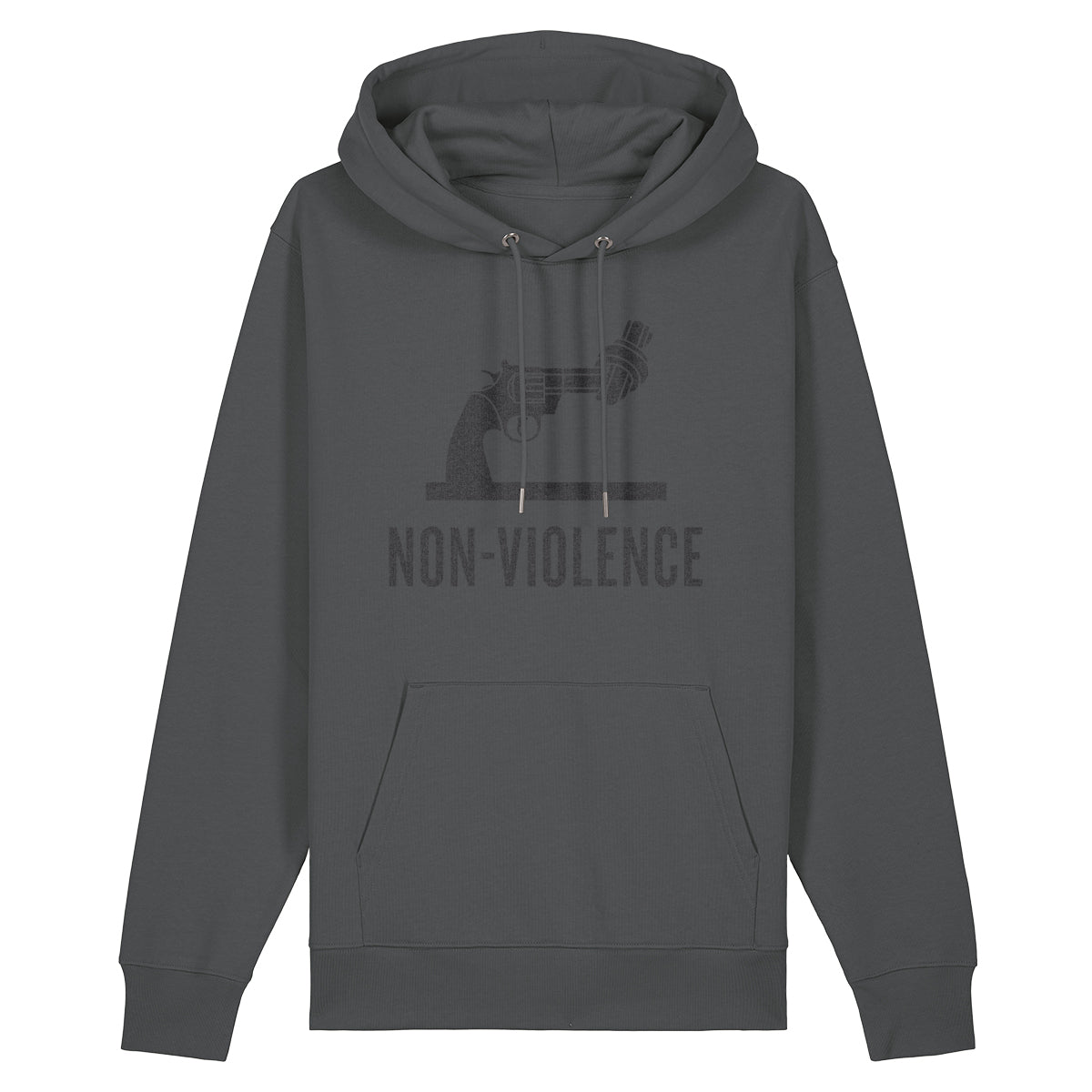 Non-Violence Project Distressed Knotted Gun Hooded Sweatshirt
