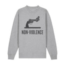 Non-Violence Project Distressed Knotted Gun Sweatshirt-Non-Violence-Shop