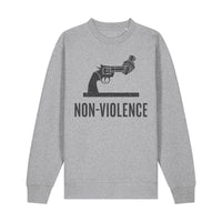 Non-Violence Project Distressed Knotted Gun Sweatshirt-Non-Violence-Shop