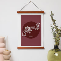 Non-Violence Project Knotted Gun Circle A4 Print