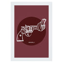 Non-Violence Project Knotted Gun Circle A4 Print