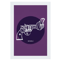 Non-Violence Project Knotted Gun Circle A4 Print
