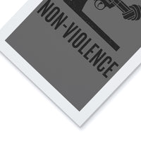 Non-Violence Project Dsitressed Knotted Gun A4 Print-Non-Violence-Shop