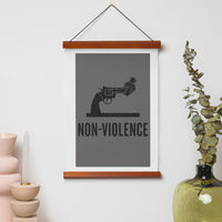 Non-Violence Project Dsitressed Knotted Gun A4 Print-Non-Violence-Shop