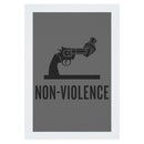 Non-Violence Project Dsitressed Knotted Gun A4 Print-Non-Violence-Shop