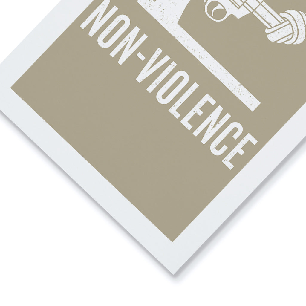 Non-Violence Project Distressed Knotted Gun A4 Print