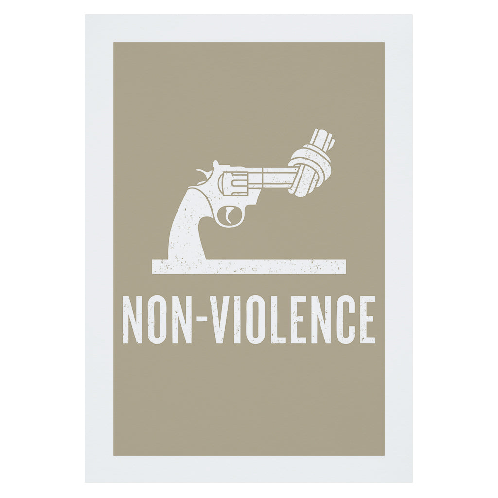 Non-Violence Project Distressed Knotted Gun A4 Print