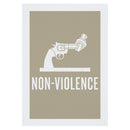 Non-Violence Project Distressed Knotted Gun A4 Print