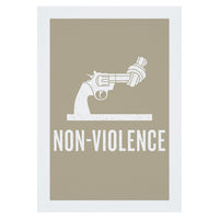 Non-Violence Project Distressed Knotted Gun A4 Print