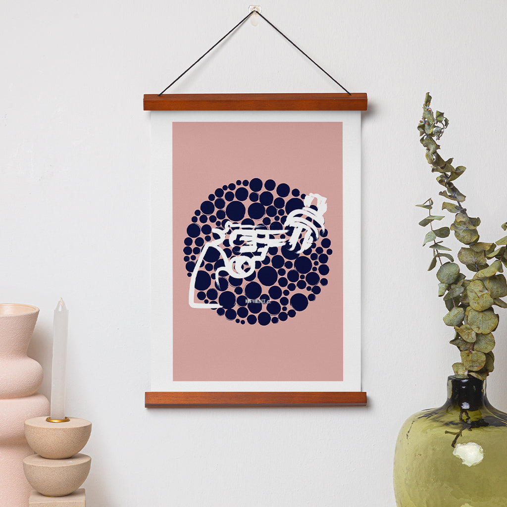 Non-Violence Project Knotted Gun Dots A4 Print