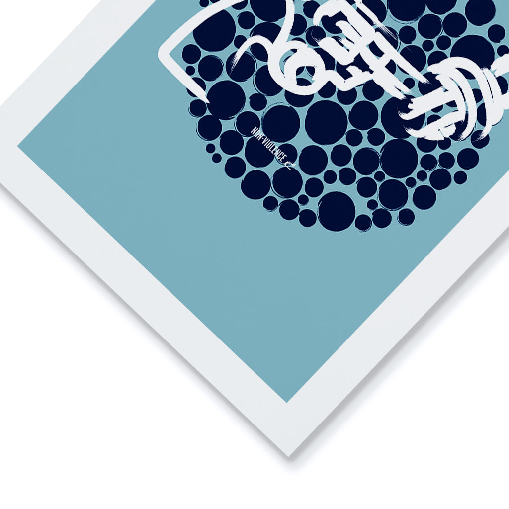 Non-Violence Project Knotted Gun Dots A4 Print