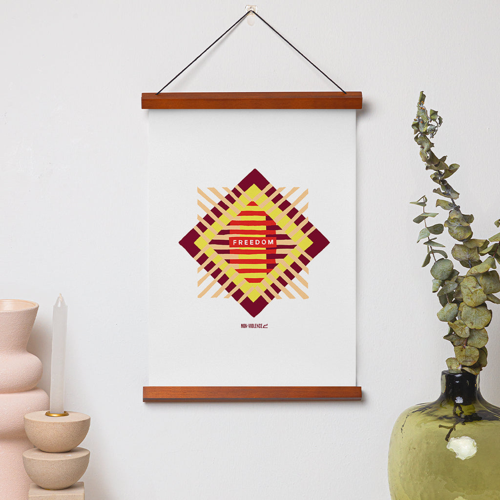 Non-Violence Project Freedom Stripe A4 Print