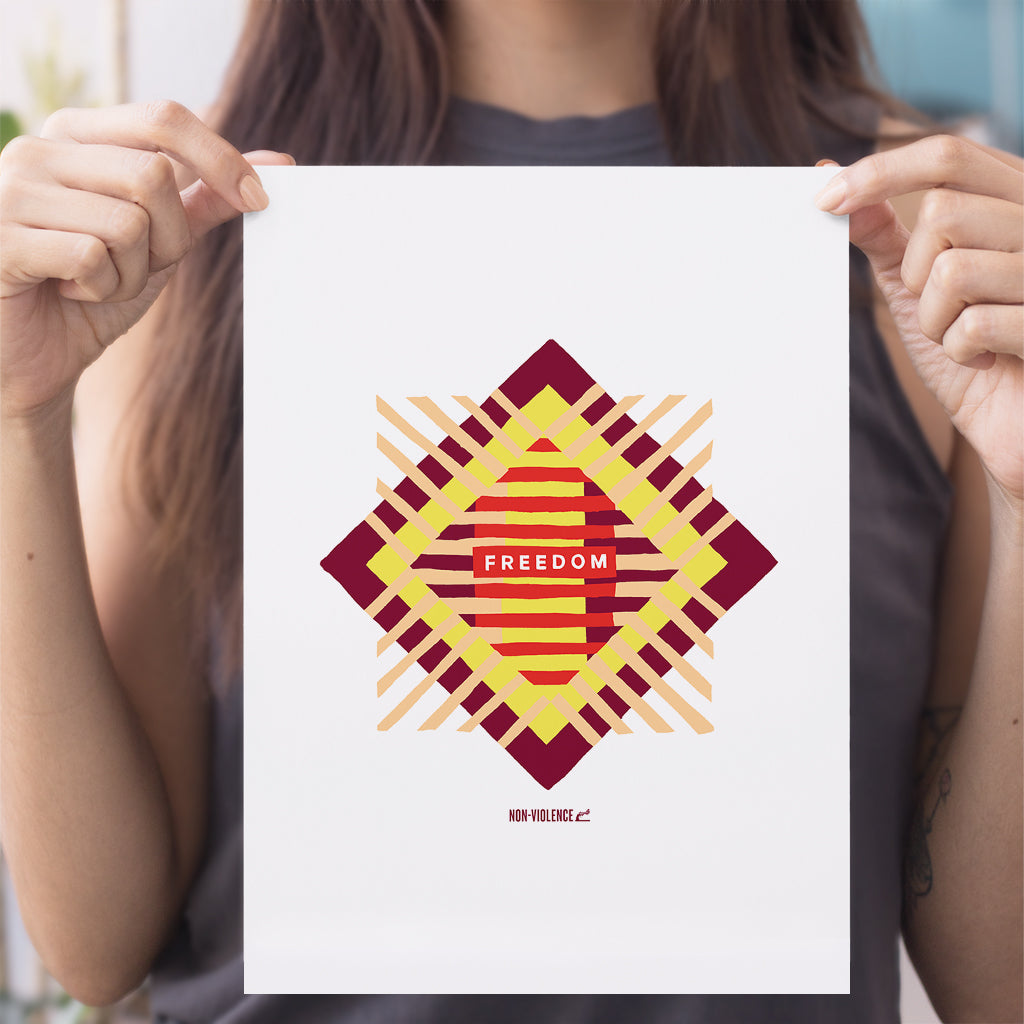 Non-Violence Project Freedom Stripe A4 Print