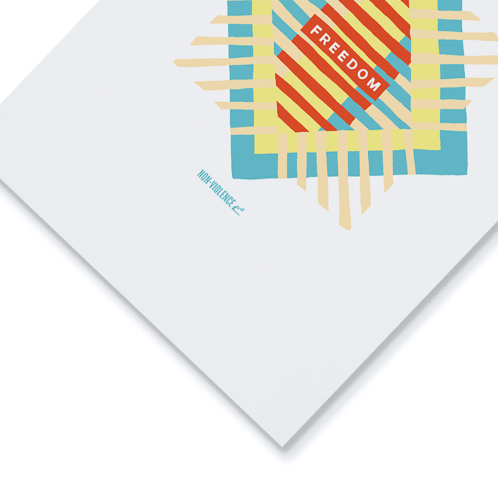 Non-Violence Project Freedom Stripe A4 Print