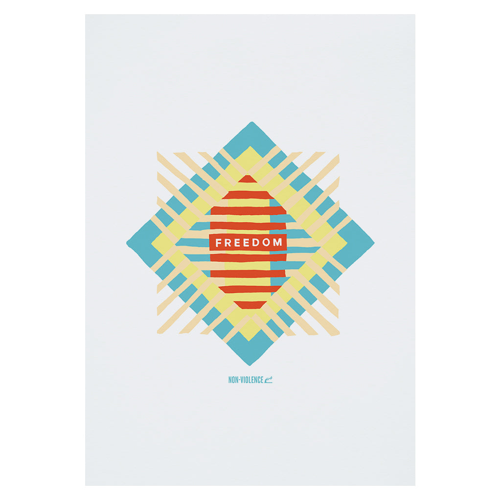 Non-Violence Project Freedom Stripe A4 Print