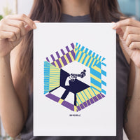 Non-Violence Project Stripe Knotted Gun A4 Print