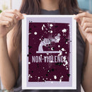 Non-Violence Project Knotted Gun Graffiti A4 Print