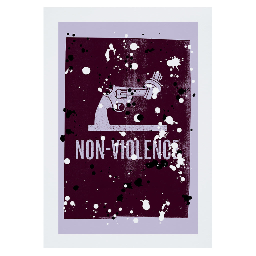 Non-Violence Project Knotted Gun Graffiti A4 Print