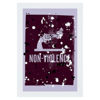 Non-Violence Project Knotted Gun Graffiti A4 Print