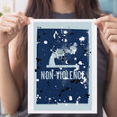 Non-Violence Project Knotted Gun Graffiti A4 Print