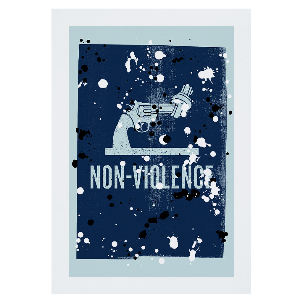 Non-Violence Project Knotted Gun Graffiti A4 Print