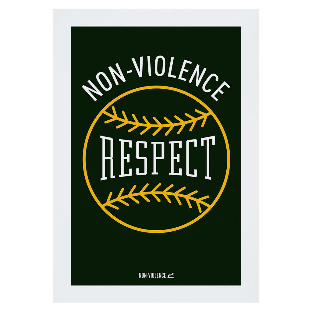 Non-Violence Project Baseball A4 Print