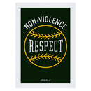 Non-Violence Project Baseball A4 Print