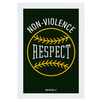 Non-Violence Project Baseball A4 Print