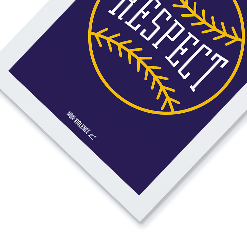Non-Violence Project Baseball A4 Print