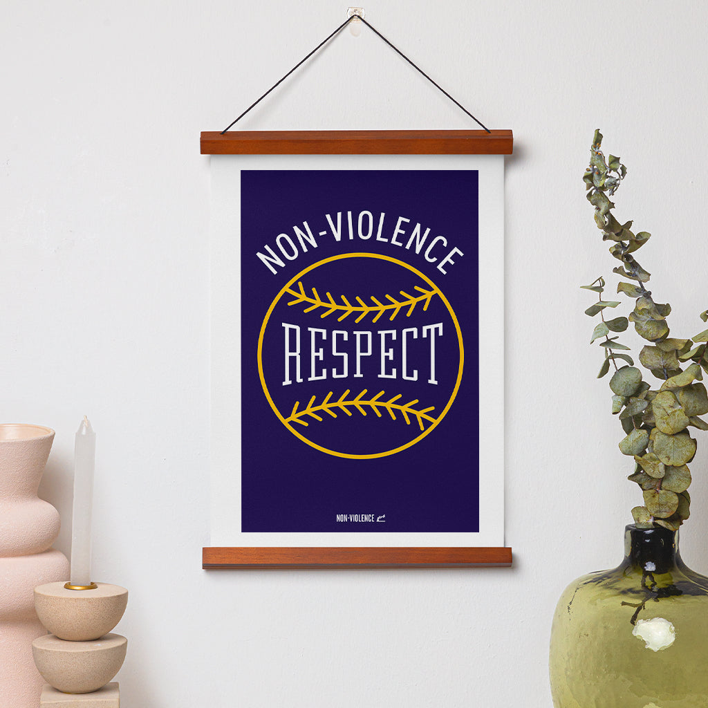 Non-Violence Project Baseball A4 Print