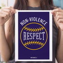 Non-Violence Project Baseball A4 Print