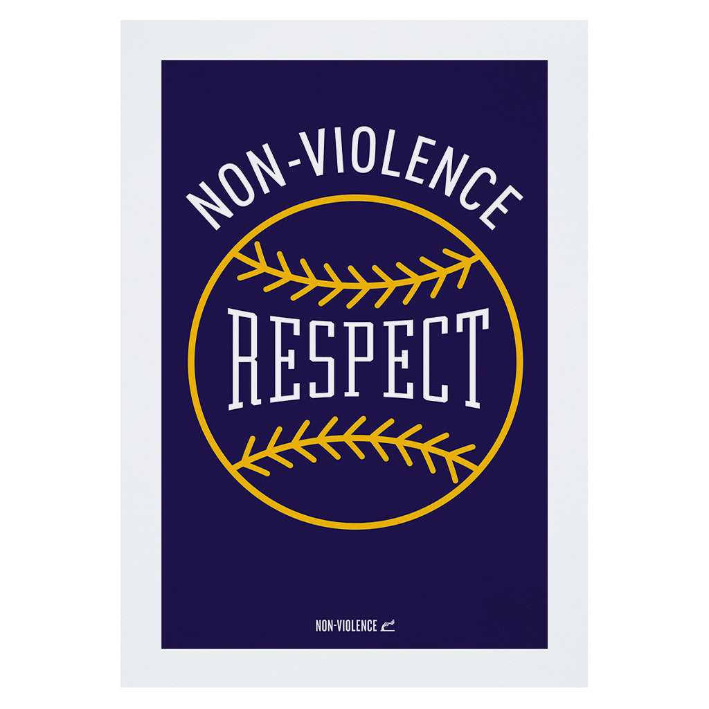 Non-Violence Project Baseball A4 Print