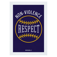 Non-Violence Project Baseball A4 Print
