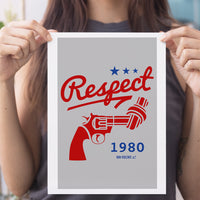 Non-Violence Project Knotted Gun Collegiate A4 Print