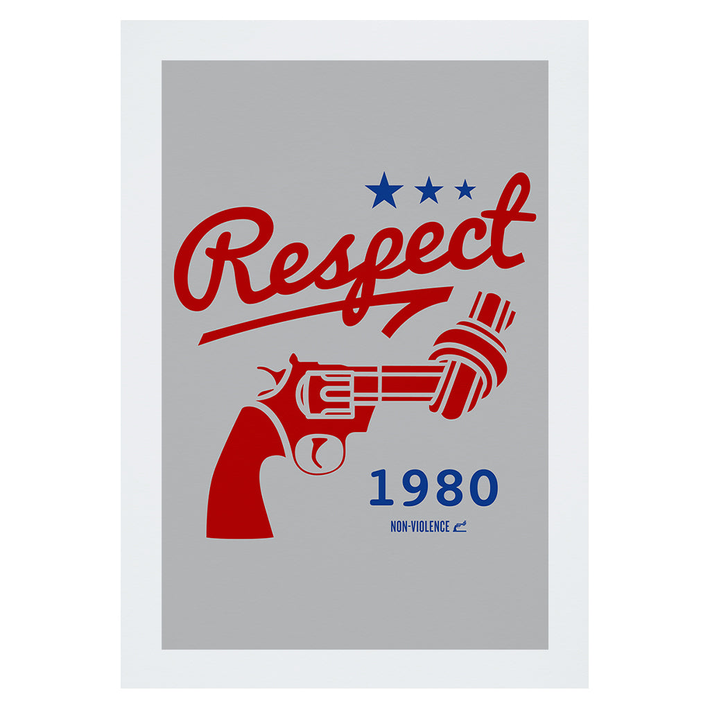 Non-Violence Project Knotted Gun Collegiate A4 Print