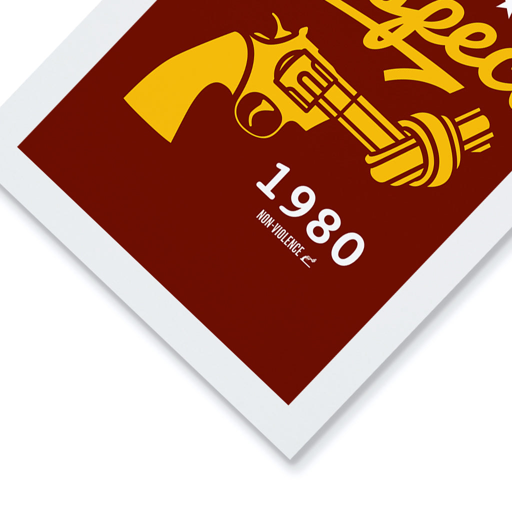 Non-Violence Project Knotted Gun Collegiate A4 Print
