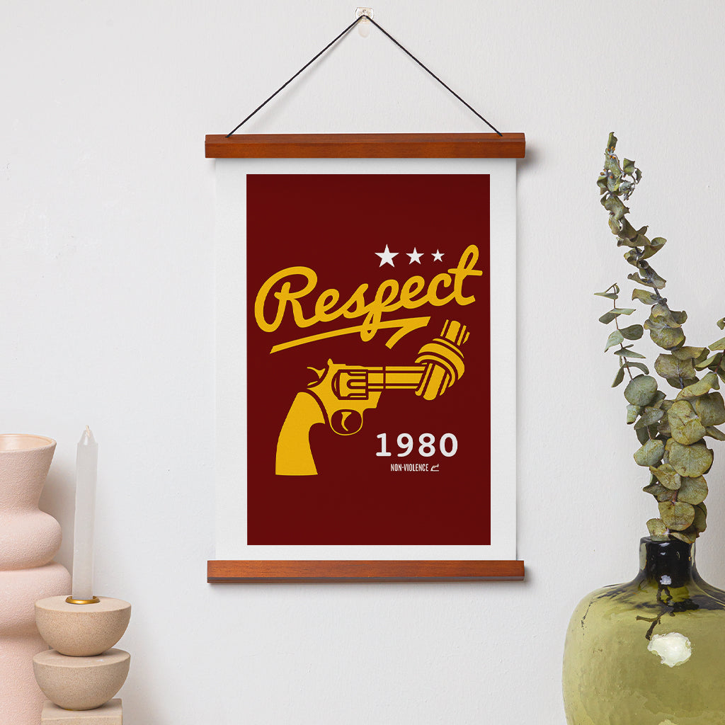 Non-Violence Project Knotted Gun Collegiate A4 Print