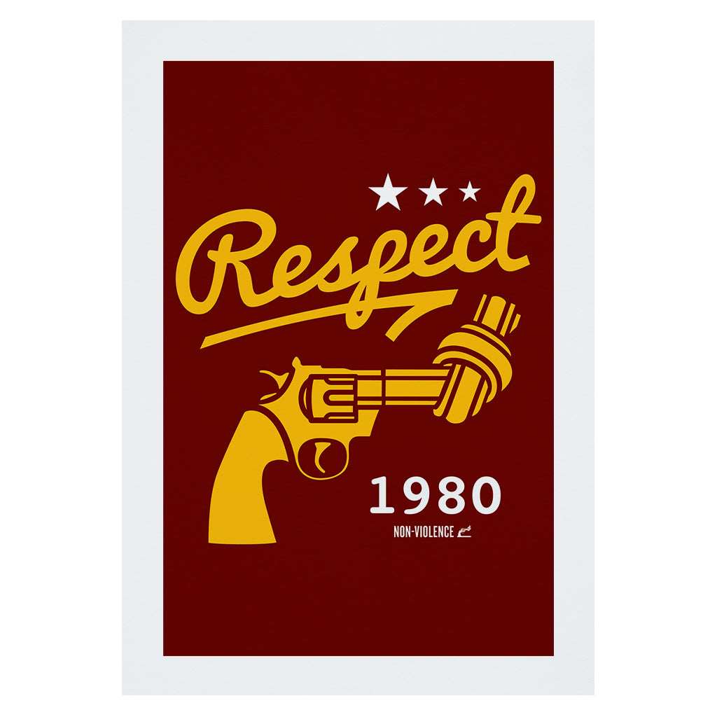 Non-Violence Project Knotted Gun Collegiate A4 Print