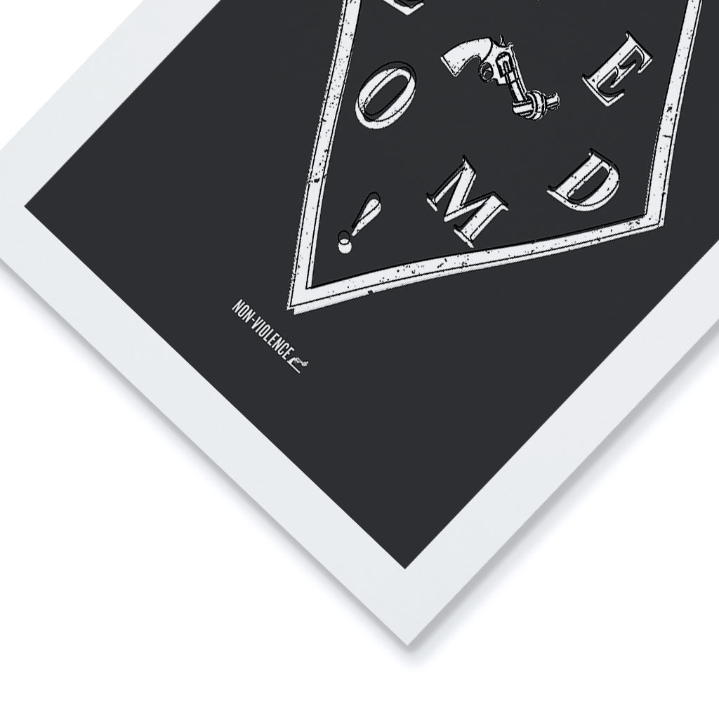 Non-Violence Project Freedom Diamond A4 Print