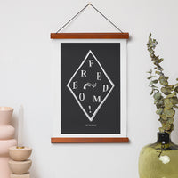 Non-Violence Project Freedom Diamond A4 Print