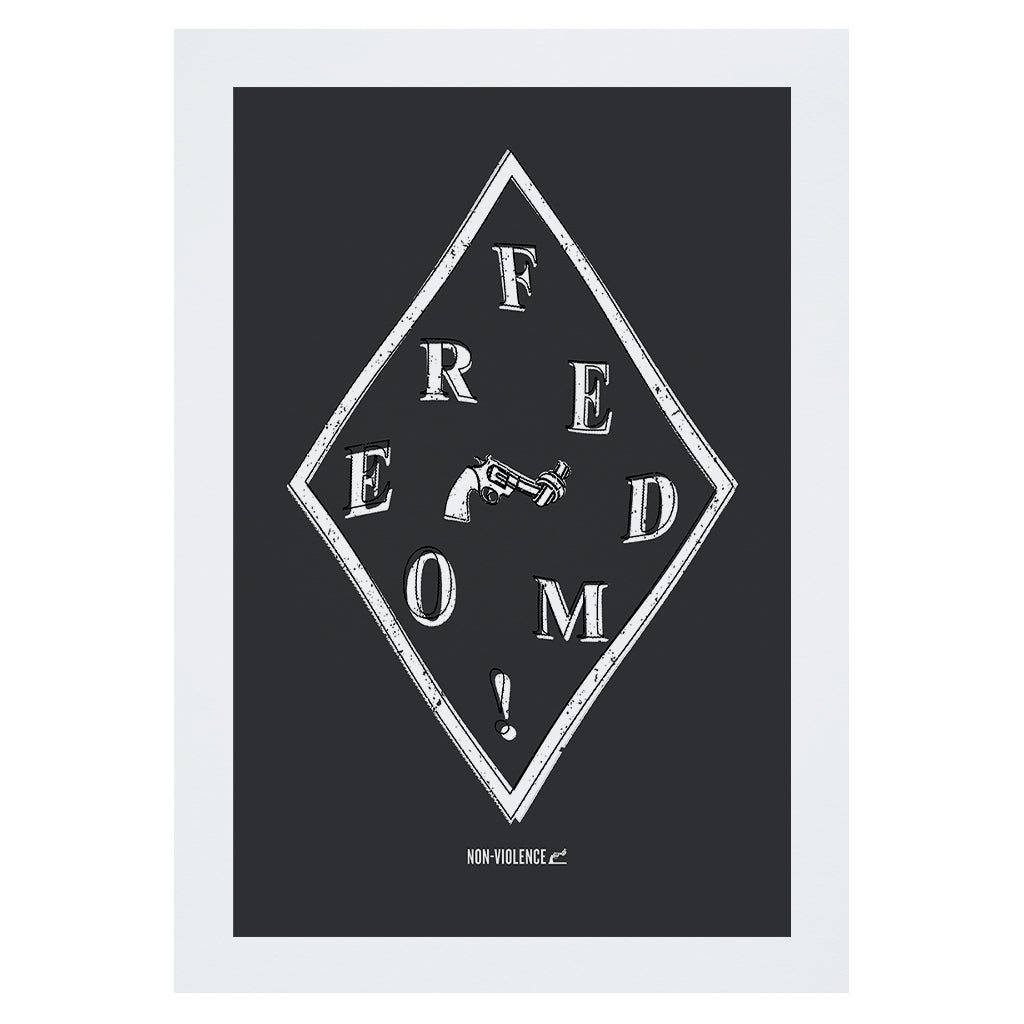 Non-Violence Project Freedom Diamond A4 Print