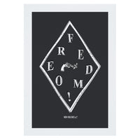 Non-Violence Project Freedom Diamond A4 Print