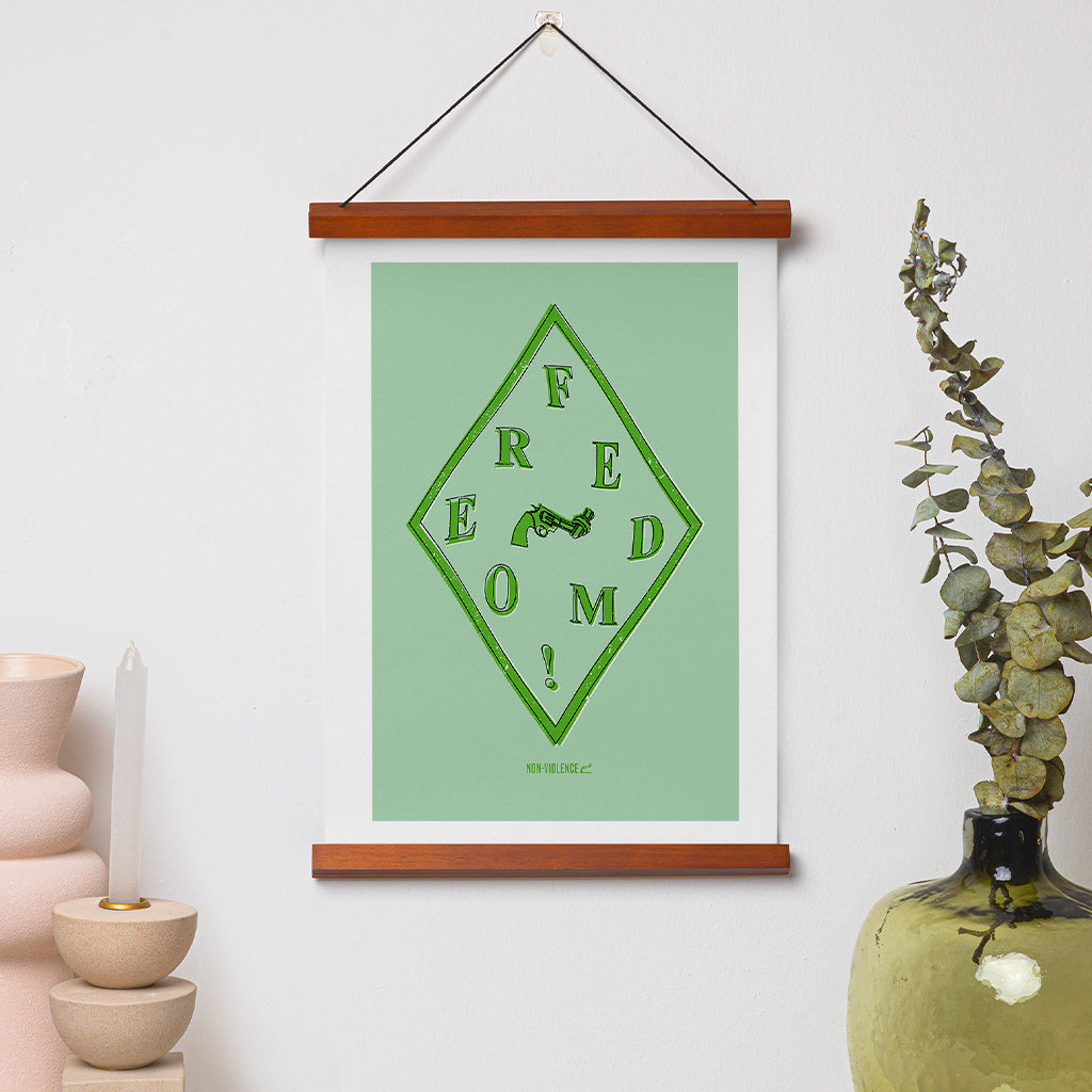 Non-Violence Project Freedom Diamond A4 Print