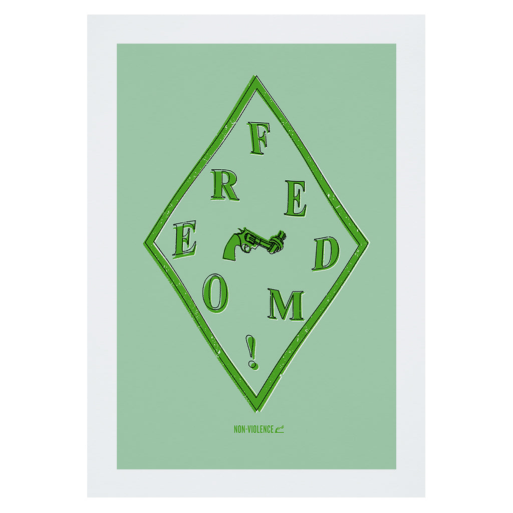 Non-Violence Project Freedom Diamond A4 Print