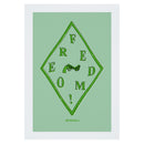 Non-Violence Project Freedom Diamond A4 Print