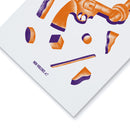 Non-Violence Project Knotted Gun Shapes A4 Print