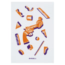 Non-Violence Project Knotted Gun Shapes A4 Print