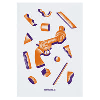 Non-Violence Project Knotted Gun Shapes A4 Print