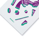 Non-Violence Project Knotted Gun Shapes A4 Print